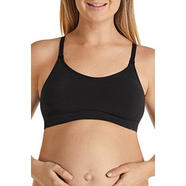 Bonds Women's Maternity Wirefree Crop, Black, L