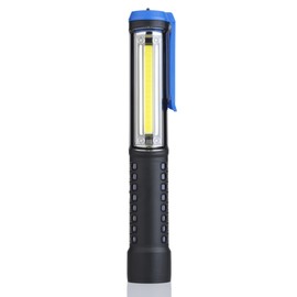 Snlazp Universal Car & Home Emergency Work Light - COB LED Inspection Lamp with Rechargeable Battery - Ideal for Auto Repair & Home Maintenance(Black+Blue)