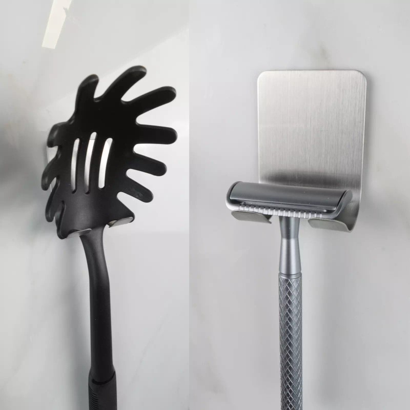 BLISIMO Heavy Duty Stainless Steel Adhesive Hooks – No Drill,