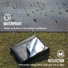 Endothermic Coating:LYN All-Weather Heavy Duty Solar Emergency Survival Blanket-Black,Reflective Space