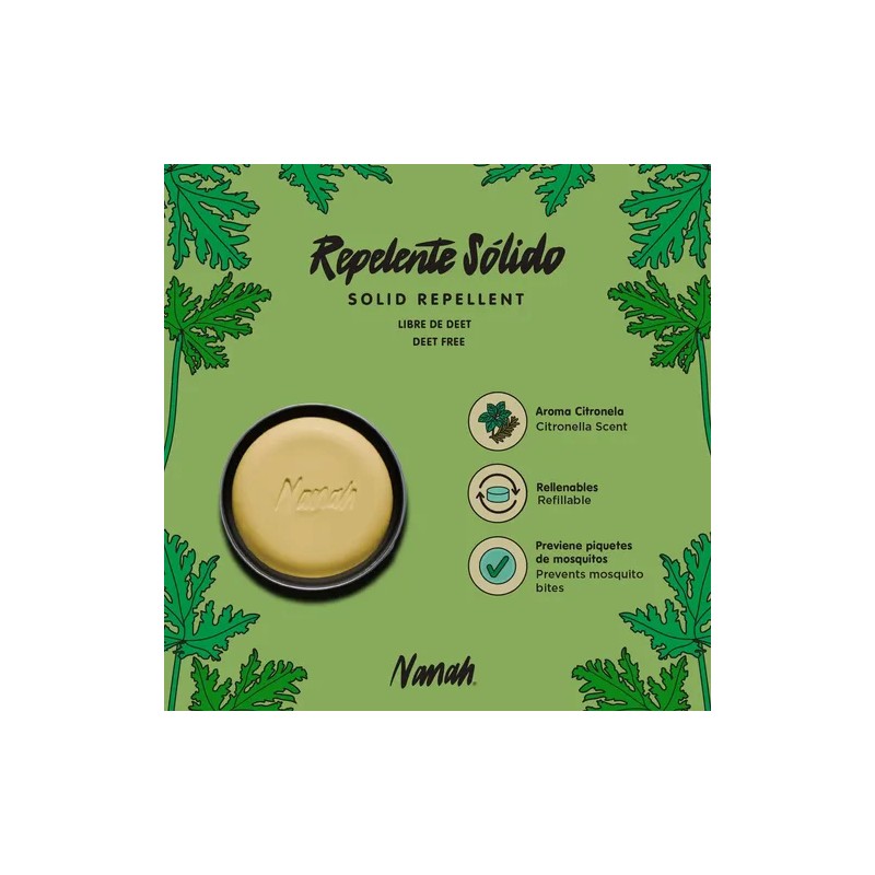 Nanah Repelente Natural En Barra Con Romero Y Citronela