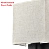 YUBOLE Industrial Wall Sconces Black Bedroom Wall Lamp with Khaki