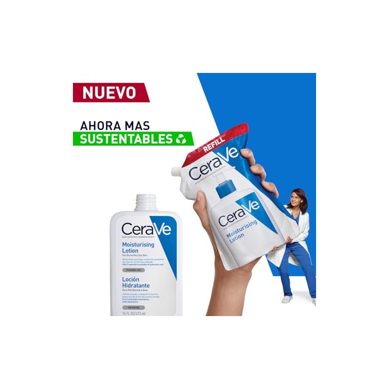 CeraVe Refill Loción Hidratante 16oz | Piel Normal a Seca