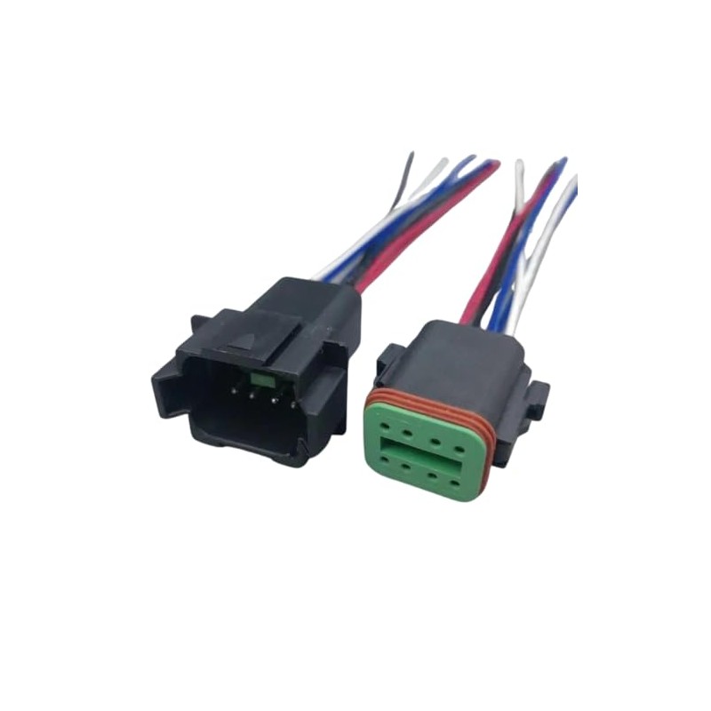 Black Male & Female Connectors for Deutsch DT Prewired DT06