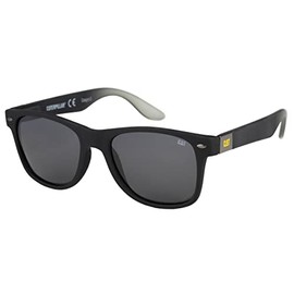 Caterpillar Blinding Polarized Sunglasses Square, Rubberized Matte Black, 54 mm