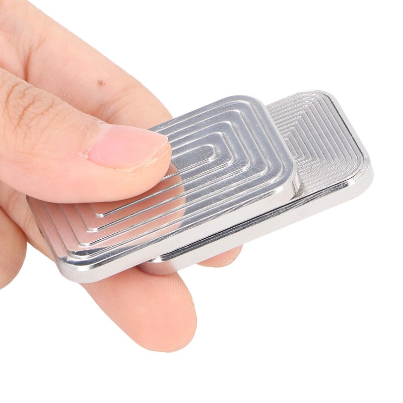 Metal Slider Toy Magnet Push Hand Slider Stainless Steel Stress