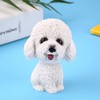 Zerodis Simulation Shaking Head Dog Decor Bobble Head Toy Car