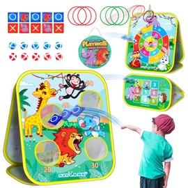 Sisland Bean Bag Toss Game for Kids, Grassland Animal