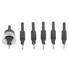 6pcs Countersink Drill Bit Set 82 Degree Chamfer 1/4 Inch