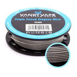 VANDY VAPE Triple Fused Clapton Wire 28ga*3+38ga Ni80 Pulse X Recommended Wire