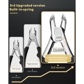 Nail Cutter Thick Toe Clippers: Toenail Heavy Duty Set for Seniors Adult