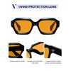 VANLINKER Thick Square Sunglasses for Men Women Retro Vintage Chunky