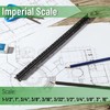 Mr. Pen- Architectural Scale, 12 inch, Black, Scale Ruler Contractor,