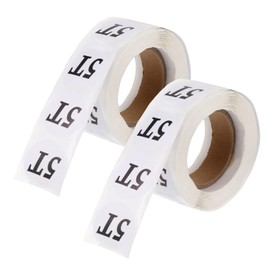 Operitacx 2 Roll Clothing Size Stickers Removable Circle Stickers Tag Clothing Multi-Functional Size Sticker Outfits Dot Stickers Supplies Logo Label Copper Plate Stickers