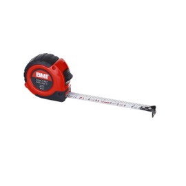 BMI 472241021M Pocket Tape Two Comp with Clip 2m in red/Black, Multicoloured