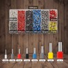 Set of 1200 terminals, end caps for crimping, terminals in