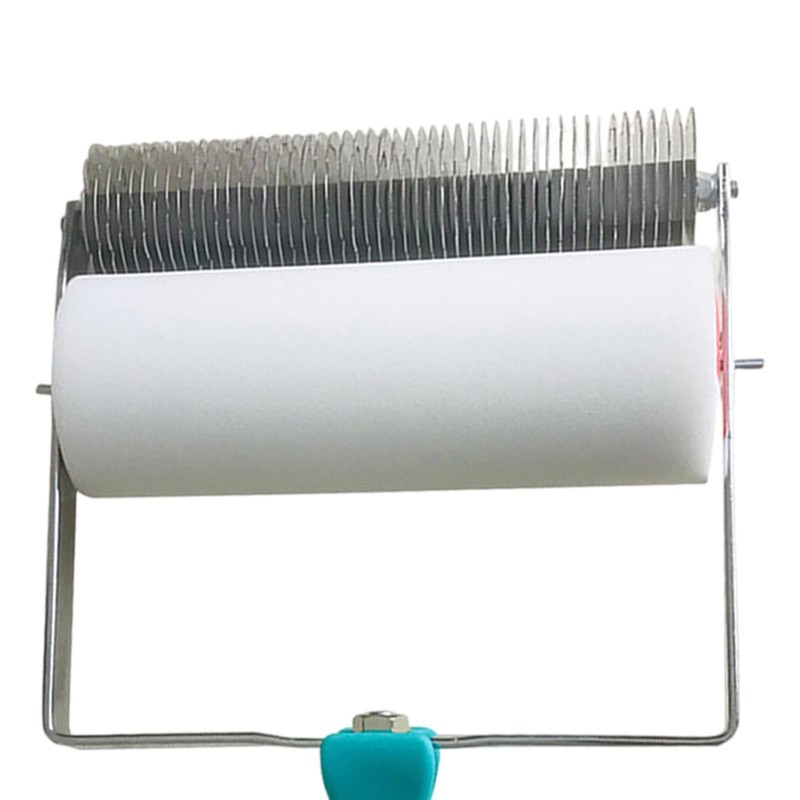 F Fityle Iron Sheet Roller Cloth Pattern Paint Roller, Art