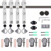 TSMST 7FT Sliding Barn Door Hardware Kit, Stainless Steel Heavy