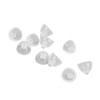 10pcs Sound Amplifier Closed Domes Single Layer Double Hole Silicone