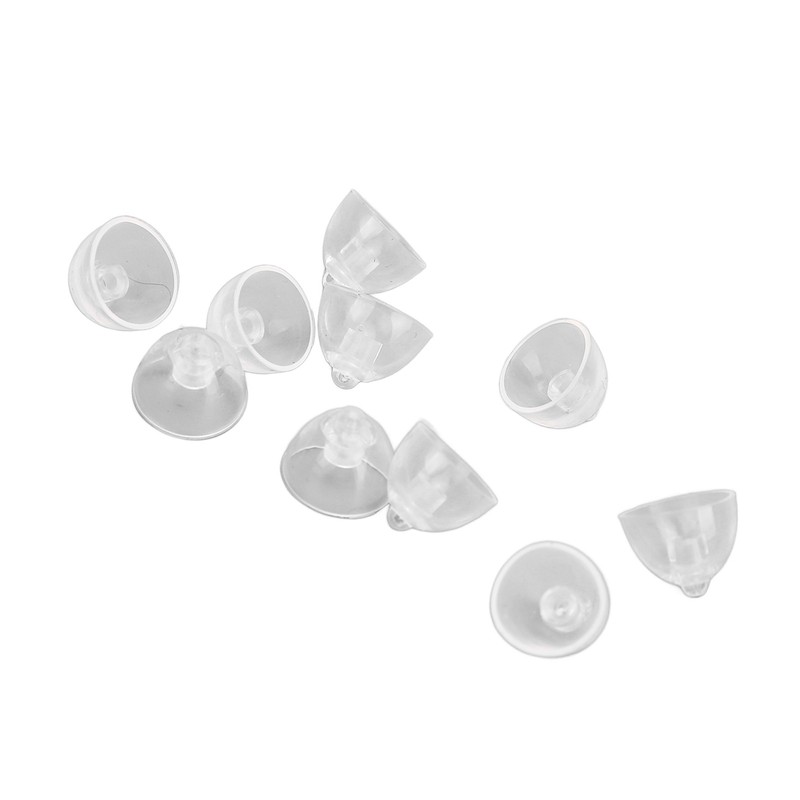 10pcs Sound Amplifier Closed Domes Single Layer Double Hole Silicone