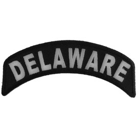 Delaware Patch - 4x1.75 inch. Embroidered Iron on Patch (P1435)