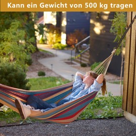 FRTAOOP 2 Pack Hammock Attachment, 2M Orange Hammock Suspension Straps with 2 Hook Buckles + 1 Storage Bag, 500kg Load Capacity Rod Hammock Swing for Camping