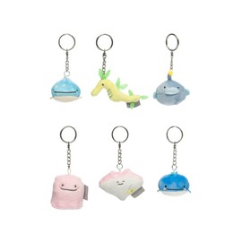AQI Jinbesan Whale Plush Keychain Blind Box - 1 out of 6 pcs