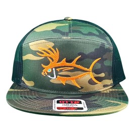 Buck-Eye 7 Panel Camoflage Unisex Otto Adjustable Hat