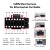 ViaBecs 16PIN Car Radio Wire Harness with Canbus Adapter for