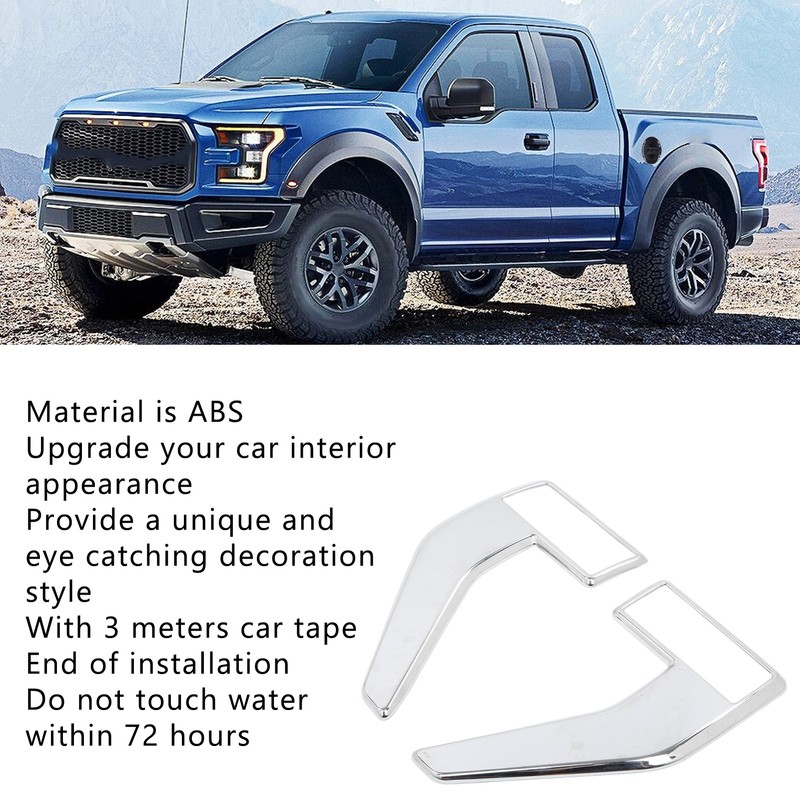 2Pcs Side Vent ABS Exquisite Exterior Body Stickers Strip Replacement