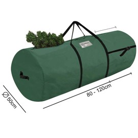 Christmas Tree Storage Bag 80-120 cm Christmas Tree Bag Transport Cover Christmas Trees Christmas Tree Storage Bag - Cylinder Shape Green [125]