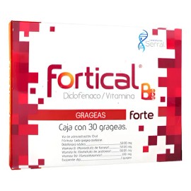 Fortical Forte C/30 Tab Diclofenaco/vitamina B1-b6-b12 Sabor Sin Sabor