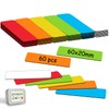 60 Magnetic Strips Writeable (60 x 20 mm), Magnetic Labels