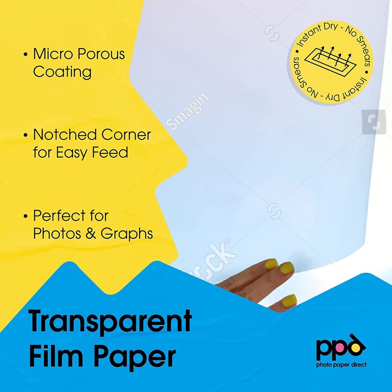 A4 Inkjet Transparency Film (Overhead Projector Film) x 50 Sheets