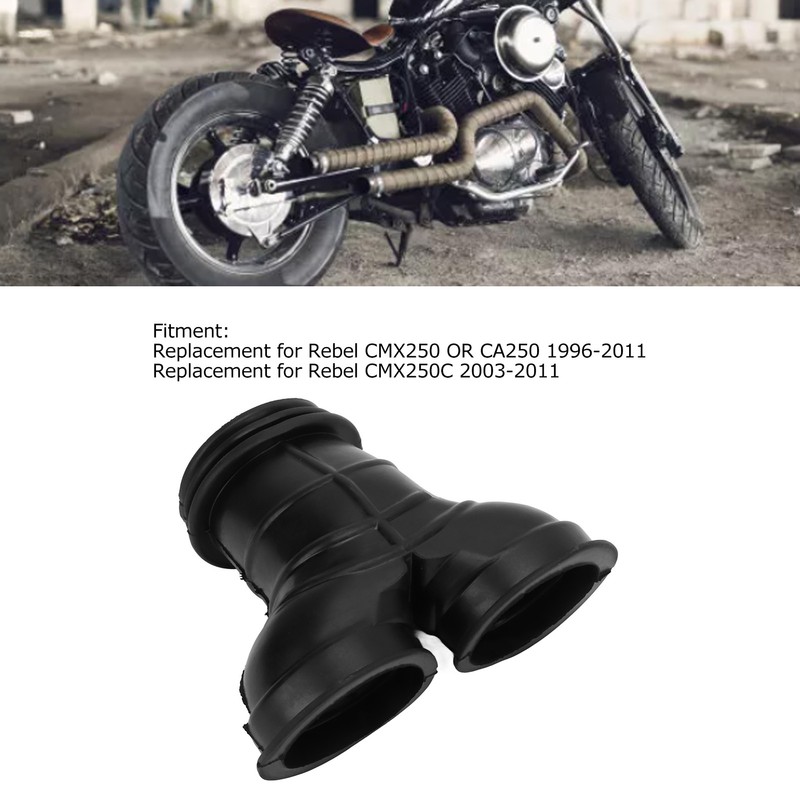 Carburetor Intake Manifold Dual Intake Boot Adaptor Rubber Replacement for