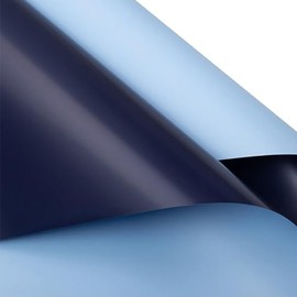 20 Sheets 57 x 57cm Waterproof Flower Wrapping Paper Bouquet Packaging Paper Floral Wrapping Paper Sheets Fresh Flower Packing Paper Florist Supplies Blue and Navy