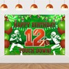 Football 12th Birthday Backdrop for Boys 12th Bday Party Supplies