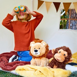 Cuddle Barn - Crackin' Up Coco | Super Soft Animated Twirling Moving Monkey Stuffed Animal Plush Toy | Spins Around Making Monkey Sounds, 10 Inches