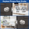 AEEKEL 10 Pack Privacy Door Knob, Brushed Nickel Door Knobs