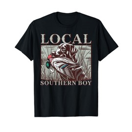 Local Southern Boy Duck Hunting Black Lab T-Shirt