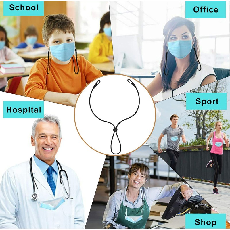 ZASIE Face Mask Holder, Face Mask Lanyard for Kids and