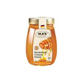 Ika's Garden Raw Buckwheat Creamy Honey - 100% Pure, Unfiltered, Gluten-Free – Product of Germany, 17.6 oz (500g) Jar