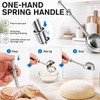 Mnixy Stainless Steel Baking Dusting Wand with Spring Handle