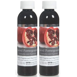 Hosley Spiced Pomegranate Fragrance Warming Oils, Set of 2, 5oz Each. Ideal Gift for Weddings, spa, Reiki, Meditation, Bathroom Settings.P1