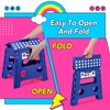 Delxo Folding Step Stool, 13 inch Non-Slip Foldable Stools for