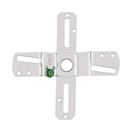 ECUDIS 4" Cross-Shaped Universal Light Fixture Crossbar, Lighting Crossbar with Screws and Nuts