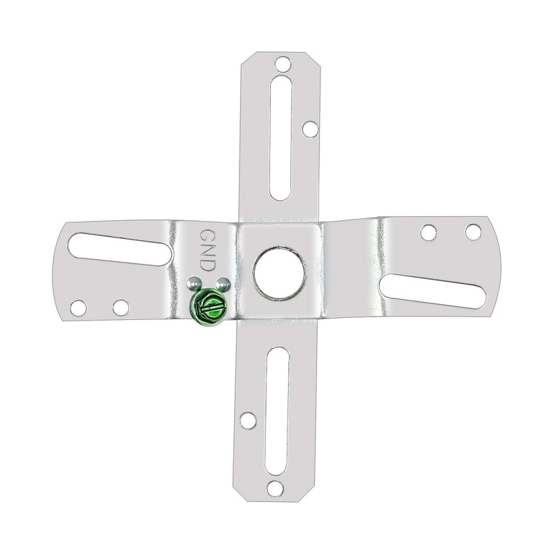 ECUDIS 4" Cross-Shaped Universal Light Fixture Crossbar, Lighting Crossbar with