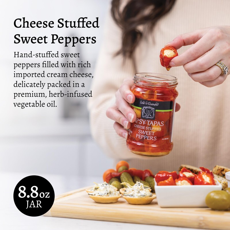 Sable & Rosenfeld Tipsy Tapas Cheese Stuffed Sweet Peppers in