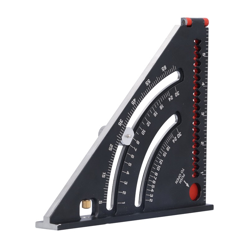 Folding Triangle Square Adjustable Positioning Magnet Goniometer Woodworking Scribe Tool