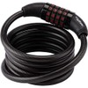 CYTEC Spiral 180 Code Cable Lock, Black, One Size